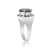 7.50 Ct. Moissanite & Sapphire Round Cut Ring 925 Sterling Silver Women Fine Jew