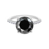Moissanite Round Solitaire Ring 4.30 Ct. 925 Sterling Silver Wedding Fine Jewelr