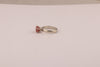 2.00 Ct. Red Tourmaline Ring Round Cut 925 Sterling Silver Eternity Band Fine Gi