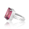 4.90 Ct. Amethyst Emerald Solitaire Ring 925 Sterling Silver Wedding Fine Jewelr