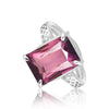 4.90 Ct. Amethyst Emerald Solitaire Ring 925 Sterling Silver Wedding Fine Jewelr