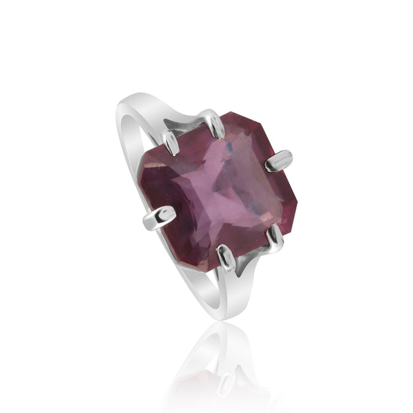 Amethyst Square Cut 3.75 Ct. Gemstone Ring 925 Sterling Silver Women Gift