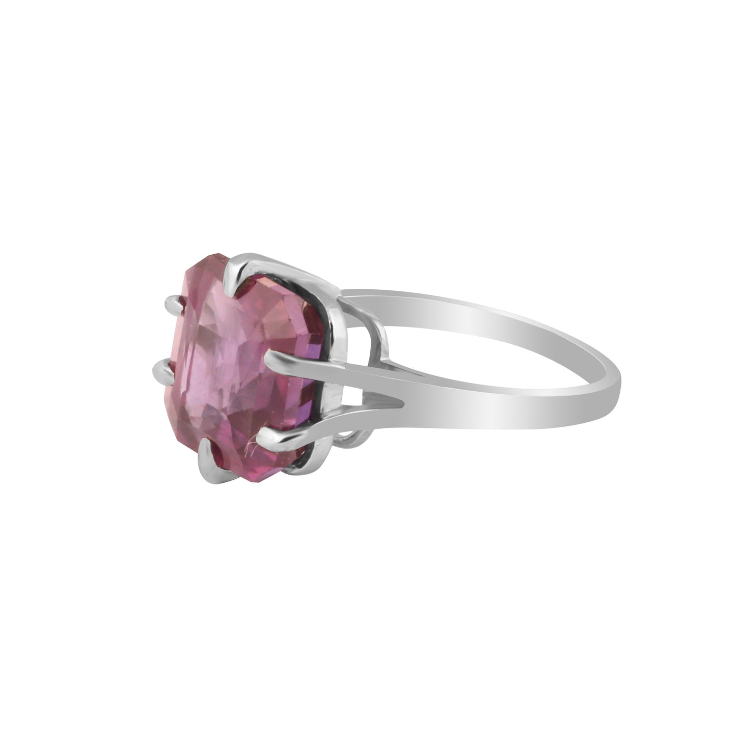 Amethyst Square Cut 3.75 Ct. Gemstone Ring 925 Sterling Silver Women Gift