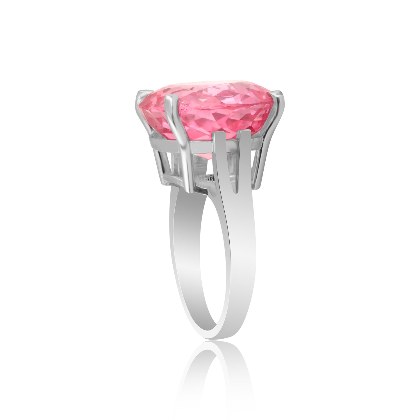 Tourmaline Round Solitaire Gemstone Ring 3.80 Ct. 925 Sterling Silver Women Gift