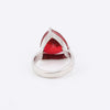 Trillion Cut Ruby Ring 2.00 Ct. 925 Sterling Silver Eternity Band Gift for Her
