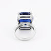 Sapphire Gemstone Ring 4.80 Ct. Cushion Cut 925 Sterling Silver Wedding Gift Her