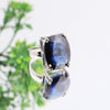 Sapphire Gemstone Ring 4.80 Ct. Cushion Cut 925 Sterling Silver Wedding Gift Her