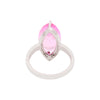 Pink Kunzite Marquise Ring 3.00 Ct. 925 Sterling Silver Stackable Eternity Band