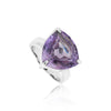 Amethyst Trillion Cut Ring 2.50 Ct. 925 Sterling Silver Gift for Her Women