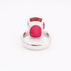 Ruby Oval Solitaire Gemstone Ring 2.65 Ct. 925 Sterling Silver Women Gift Her
