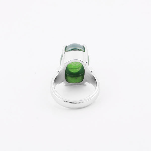Sapphire Oval Cabochon Cut 6.50 Ct. Gemstone Ring 925 Sterling Silver Women Gift