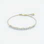 2.25CT Multi Cut 14K Yellow Gold Lab-Grown Certified Diamond Tennis Bracelet