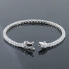 4.75Ct Round Natural Diamond Certified Exquisite Tennis Bracelet 14k White Gold