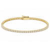 5.00Ct Certified Natural GH/VS Diamond Tennis Bracelet 14k Gold Birthday Gift