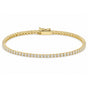 5.00Ct Certified Natural GH/VS Diamond Tennis Bracelet 14k Gold Birthday Gift