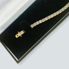 GH/VS Certified 4.99Ct Round Natural Diamond Tennis Bracelet 14k Yellow Gold