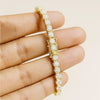 EGL Sparkling 6.00Ct Natural Diamond Tennis Bracelet 14k Yellow Gold GH/VS