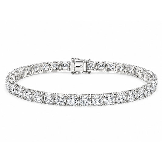 Wedding Gift 10.35Ct Natural Diamond Tennis Bracelet For Women 14k White Gold
