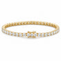 Valentine Special Gift Round Cut 5.40Ct Natural Diamond Tennis Bracelet 14k Gold