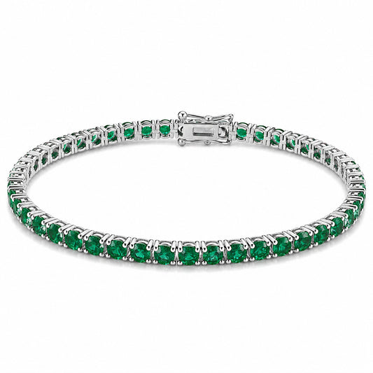 14k Yellow Gold 4.75Ct Round Natural Diamond Certified Exquisite Tennis Bracelet