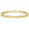 14k Gold Fancy Yellow Lab-Grown Diamond Multi Cut Women's Tennis Bracelet