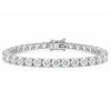 14K White Gold 7.00CT Round Cut Natural Diamond Tennis Bracelet Wedding Gift