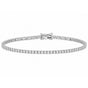 3.49Ct Natural Diamond Tennis Bracelet Engagement Wedding Round 14k Gold