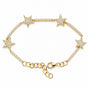 14k Yellow Gold 4Ct Round Natural Diamond Star Shape Bracelet Certified GH/SI
