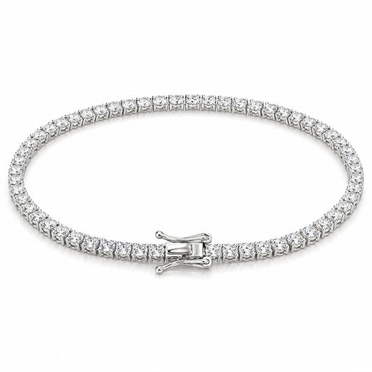 14k Gold 6Ct Round Cut Certified Natural Diamond Tennis Bracelet Dazzling GH/SI