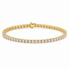 3.50Ct Round GH/VS Certified Natural Diamond Tennis Her Bracelet 14k Yellow Gold