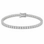 14k White Gold Sparkling Wedding Tennis Bracelet Certified Natural Diamond 6Ct