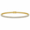 GH/VS Certified 6Ct Round Cut Sparkling Natural Diamond 14k Gold Tennis Bracelet