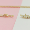Women's Tennis Bracelet 14k Yellow Gold 4.20Ct Round Natural GH/VS Diamond - Image 4 - GEMHUB & CO.