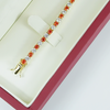 14k Gold Natural Orange Sapphire & Diamond Tennis Bracelet For Wedding Gift - Image 2 - GEMHUB & CO.