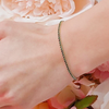 UGL Certified Natural Green Emerald Round Tennis Bracelet Daily Wear 14k Gold - Image 4 - GEMHUB & CO.