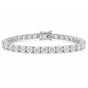 Luxurious Certified 6.50Ct Round Cut Natural Diamond Tennis Bracelet 14k Gold