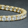 18k Yellow Gold 5.50Ct Round Certified Lab Grown/CVD Diamond Tennis Bracelet - Image 3 - GEMHUB & CO.