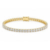 18k Yellow Gold 5.50Ct Round Certified Lab Grown/CVD Diamond Tennis Bracelet