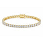 18k Yellow Gold 5.50Ct Round Certified Lab Grown/CVD Diamond Tennis Bracelet