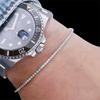 14k White Gold Natural Diamond Round 2.98CT Anniversary Gift Tennis Bracelet - Image 2 - GEMHUB & CO.