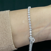 Certified Lab-Grown Diamond Birthday Propose Gift Tennis Bracelet 14k White Gold - Image 3 - GEMHUB & CO.
