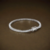Certified 4.95Ct Round Natural Diamond Exquisite Tennis Bracelet 14k Gold GH/VS - Image 2 - GEMHUB & CO.