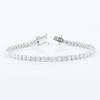 Certified 4.95Ct Round Natural Diamond Exquisite Tennis Bracelet 14k Gold GH/VS - Image 4 - GEMHUB & CO.