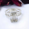 3.80 Ct Off White Moissanite Solitaire Ring – Wedding Gift Idea 18K Gold Plated Ver 18K Gold Plated