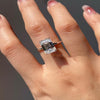 4.15 Ct Certified Emerald Cut Off White Moissanite Ring – Festival Gift 18K Gold Plated