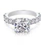 3.50 Ct Cushion Cut Off White Moissanite Ring in – Gift for Wife 18K Gold Plated Ve 18K Gold Plated