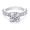 3.50 Ct Cushion Cut Off White Moissanite Ring in – Gift for Wife 18K Gold Plated Ve 18K Gold Plated