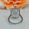 3.95 Ct Certified Radiant Cut Off White Moissanite Ring – Gift for Her 18K Gold Pla 18K Gold Plated