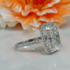 7.10 Ct Radiant Cut Moissanite Solitaire Ring Engagement Gift Idea 18K Gold Plated 18K Gold Plated