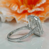 7.10 Ct Radiant Cut Moissanite Solitaire Ring Engagement Gift Idea 18K Gold Plated 18K Gold Plated